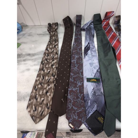 Bulk Neck Tie Lot 4, 10 Men's Ties Bundle, Assorted Patterns, Wholesale Tie Pack - Picture 2 of 8